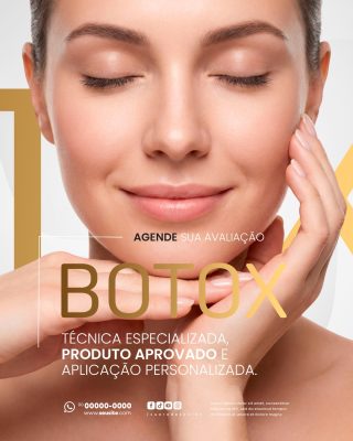 Botox Agende Sua Avaliação Técnica Especializada PSD Editável
