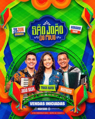 São João do Povo 28 Junho Vendas Iniciadas Flyer Festa PSD Editável
