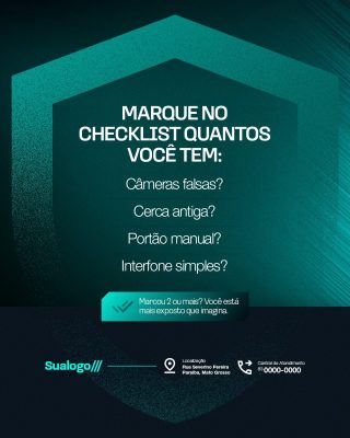 Marque No Checklist Quantos Você Tem Monitoramento PSD Editável