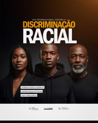 Discriminação Racial Dia Internacional Conscientização PSD Editável