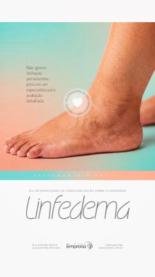 Dia Internacional Conscientização sobre o Linfedema Social Media PSD Editável