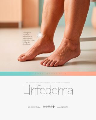 Dia Internacional Conscientização sobre o Linfedema Social Media PSD Editável