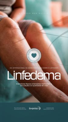 Dia Internacional Conscientização sobre o Linfedema Social Media PSD Editável