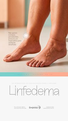 Dia Internacional Conscientização sobre o Linfedema Social Media PSD Editável