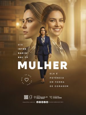 Dia Internacional da Mulher 08 de Março Social PSD Editável