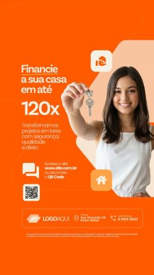 Story Construtora Imóvel Financie Sua Casa PSD Editável
