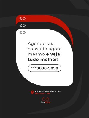 Ótica Agende Sua Consulta Veja Tudo Melhor Template PSD Editável
