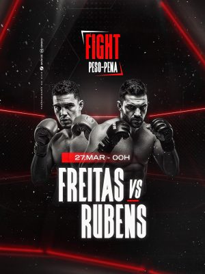 Flyer Fight Freitas vs Rubens Peso-Pena Luta PSD Editável