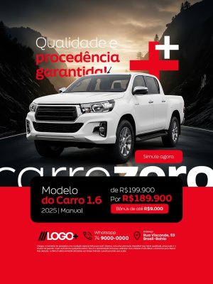 Concessionaria Carro Qualidade e Procedência Garantida PSD Editável