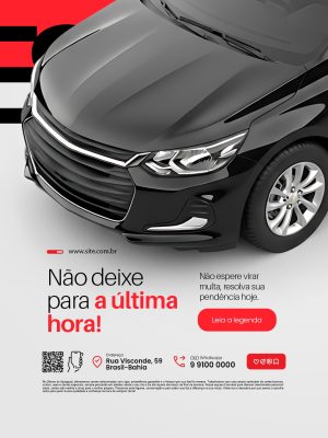 Despachante Não Deixe para a Última Hora PSD Editável