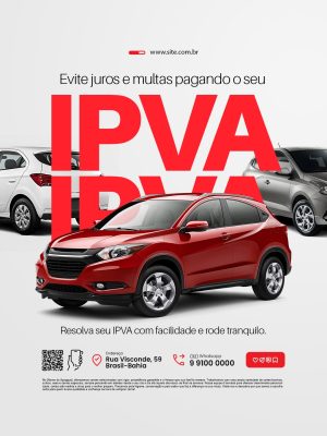Despachante Evite Juros e Multas Pagando Seu IPVA PSD Editável