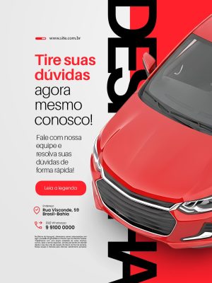 Automóvel Tire Suas Dúvidas Agora Mesmo Conosco Despachante PSD Editável