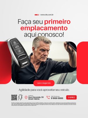 Faça seu Primeiro Emplacamento Aqui Conosco Despachante PSD Editável
