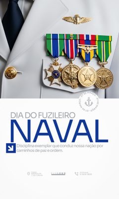 Dia do Fuzileiro Naval 07 de Março Homenagem PSD Editável