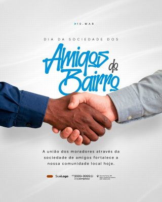 Dia da Sociedade dos Amigos de Bairro 10 MAR PSD Editável