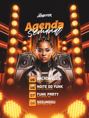 Agenda Semanal Feed Social Media PSD Editáve