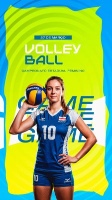 Campeonato Volleyball 27 de Março Estadual Feminino PSD Editável