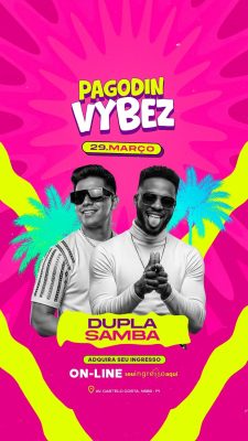 Story Flyer Próximos Shows Pagodin Vybez  PSD Editável