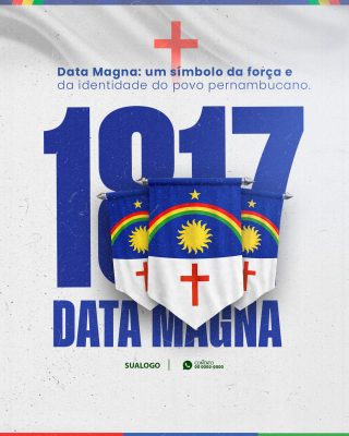 Data Magna Pernambuco Um Símbolo da Força PSD Editável