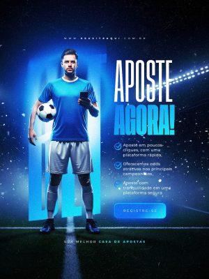 Apostas Esportivas  Online Futebol Aposte Agora Sua Melhor PSD Editável