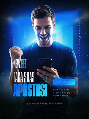 Apostas Online Faça Suas Apostas Oferta Especiais Agora PSD Editável