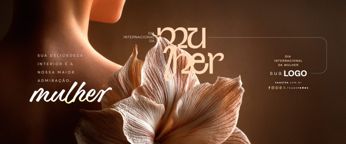 Carrossel Dia Internacional da Mulher Sua Delicadeza Interior PSD Editável