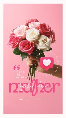 Story Dia Internacional da Mulher 8 de Março PSD Editável