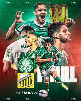 Paulistão 2026 Final Palmeiras Grêmio Novorizontino Futebol PSD Editável