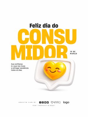Dia do Consumidor Sua Confiança Excelência Template PSD Editável