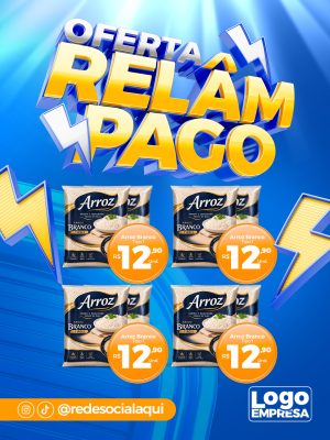 Oferta Relâmpago Campanha de Vendas PSD Editável