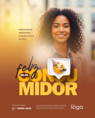 Dia do Consumidor Feliz Dia do Consumidor Post  PSD Editável