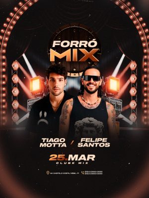 Story Flyer Próximos Shows Forró Mix PSD Editável