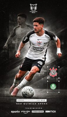 Futebol Brasileirão Betano Corinthians x Palmeiras PSD Editável