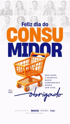 Dia do Consumidor Qualidade e Respeito Compromisso Diário PSD Editável