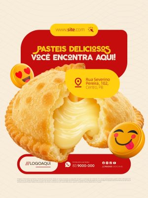 Pastelaria Pastéis Deliciosos Você Encontra Aqui PSD Editável