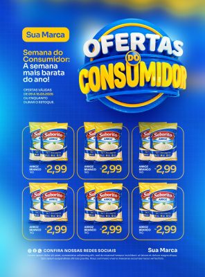Ofertas do Consumidor Semana Mais Barata do Ano PSD Editável