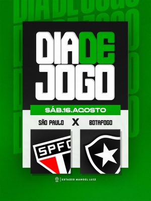Futebol Dia de Jogo São Paulo x Botafogo Sáb.16