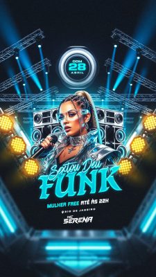 Flyer Sextou Deu Funk Story Social Media PSD Editáve
