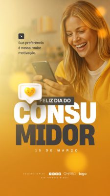 Dia do Consumidor 15 de Março Sua Preferência PSD Editável