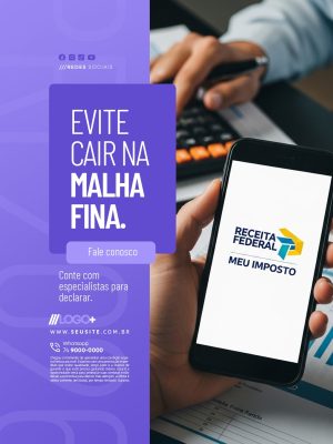 Imposto de Renda Evite Cair na Malha Fina PSD Editável