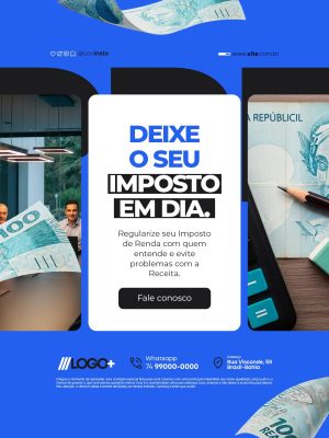 Imposto de Renda Deixe o Seu Imposto em Dia PSD Editável