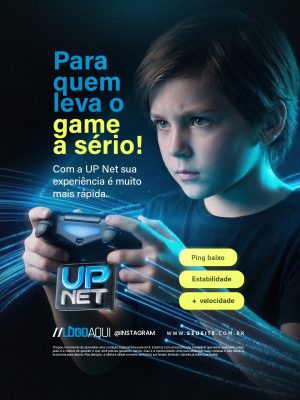 UP Net Para quem Leva o Game a Sério PSD Editável