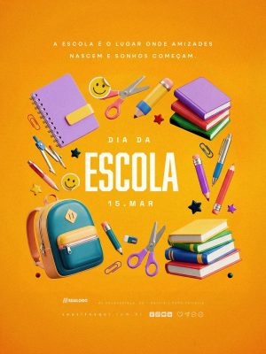 Dia da Escola 15 Março PSD Editável