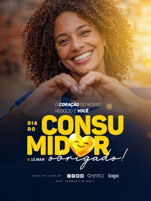 Consumidor Dia do Consumidor 15 de Março Obrigado PSD Editável