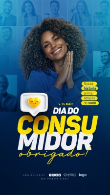 Dia do Consumidor 15 de Março Obrigado Nosso Cliente PSD Editável