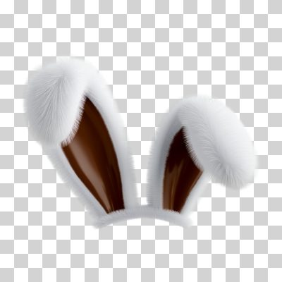 Páscoa Orelhas de Coelhinho Brancas Acessório Fofo PNG Transparente