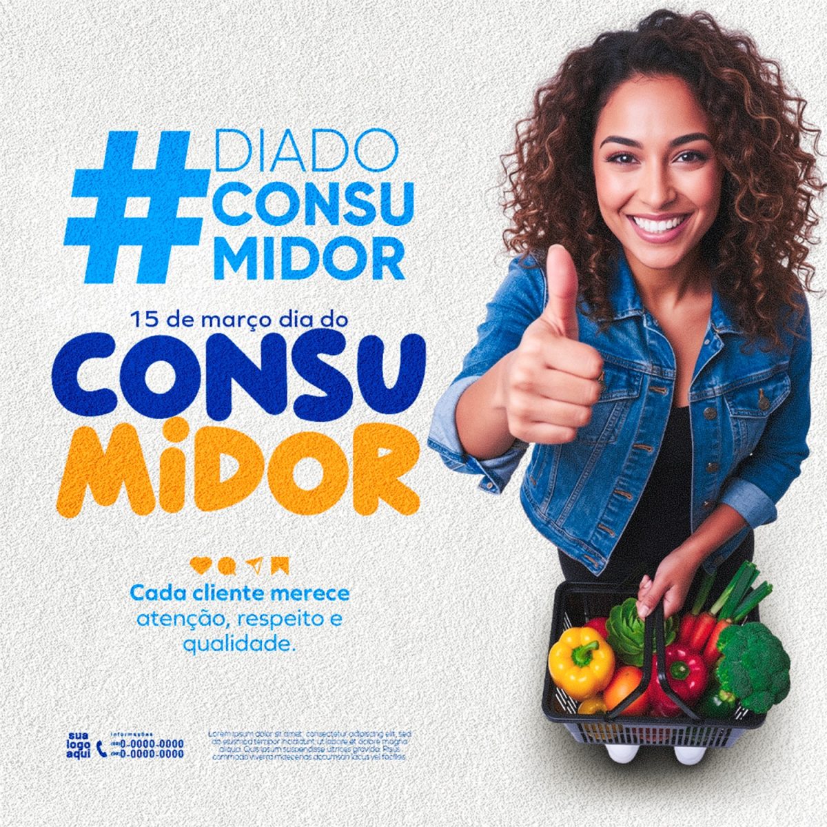 Dia do Consumidor 15 de Março Atendimento e Qualidade PSD Editável