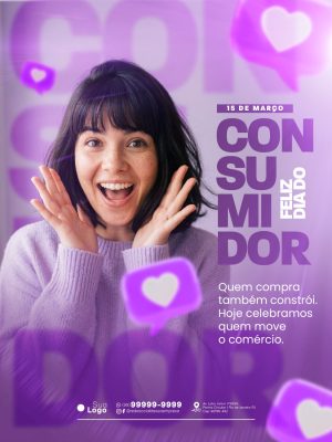 Dia do Consumidor 15 de Março Celebração Especial PSD Editável