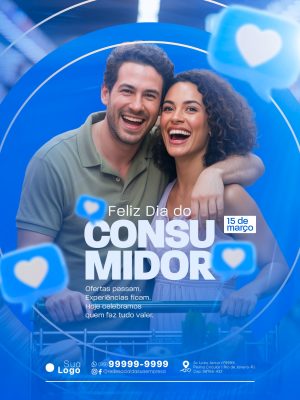 Dia do Consumidor 15 de Março Celebre Suas Experiências PSD Editável