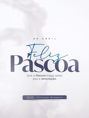 Feliz Páscoa Jesus vive Ressurreição PSD Editável